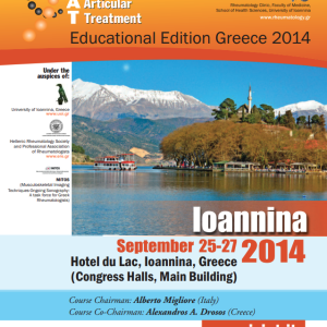International Symposium Intra Articular Treatment (ISIAT) Educational Edition Greece 2014